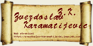 Zvezdoslav Karamatijević vizit kartica